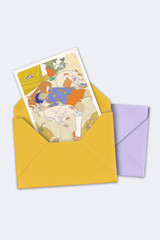 Postkarte "resting is productive"