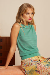 Top Nicky Mateo Knit Spar Green