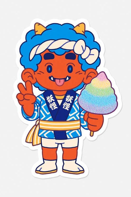 Sticker "Berry Zuckerwatte"