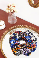 Scrunchie CHOUCHOU LORETTA - Arty Blue and Orange