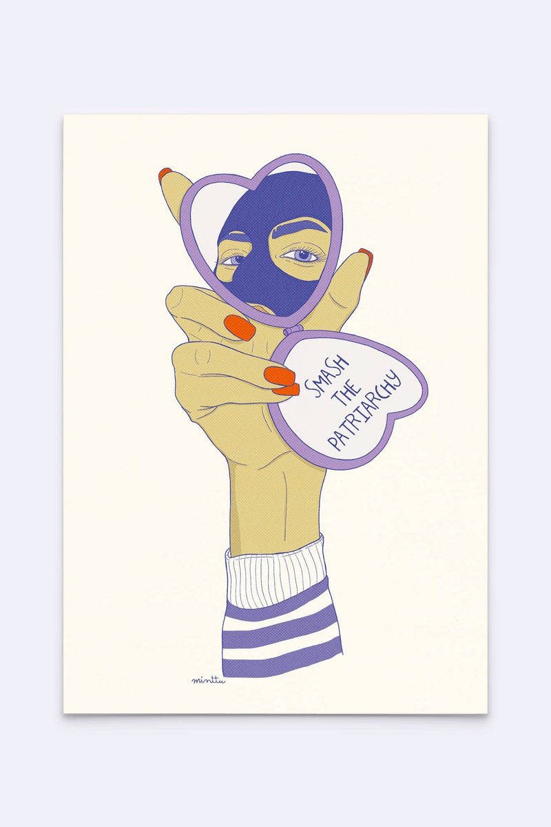 Kunstdruck "smash the patriarchy"