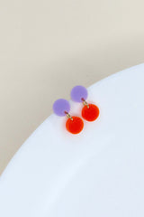 Ohrschmuck Dotty Lilac-Orange