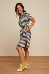 Tunika-Kleid Vera Chopito Stripe Black