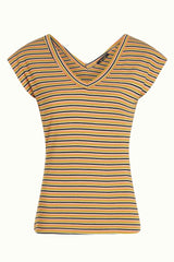 Top Double V Gardena Stripe Black