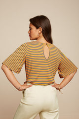 Top Lizzy Gardena Stripe Black