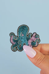 Brosche Oktopus