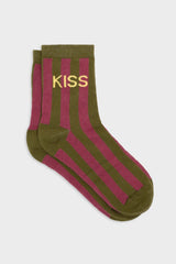 Socken Striped Kiss