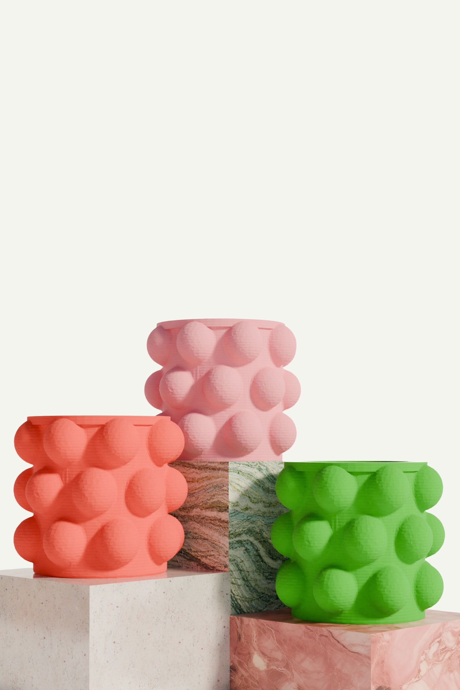 3D Vase aus Maisstärke und Zuckerrohr von Fiastra Design im Youmee.market Bern