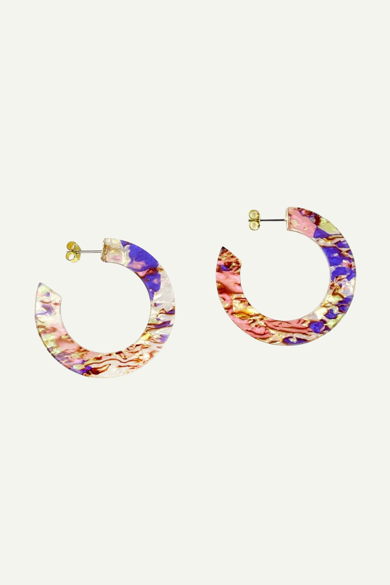 Eco-Ohrschmuck Hoops Lilac