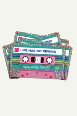 Sticker Life Has No Rewind Kassette