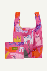 Faltbare Tasche Fuchsia Arty Cat