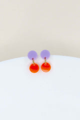 Ohrschmuck Dotty Lilac-Orange