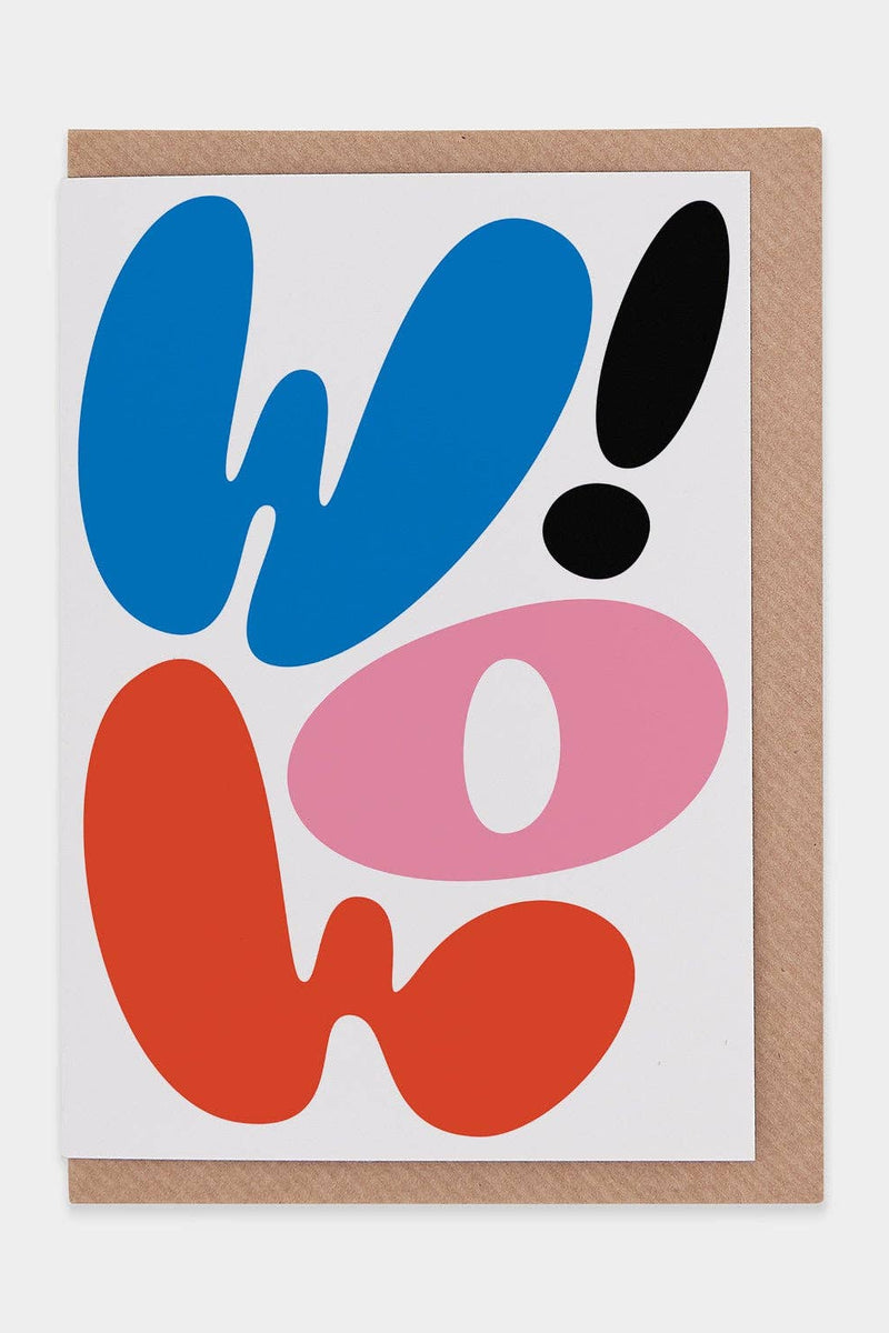 Postkarte Wow!
