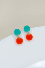 Ohrschmuck Dotty Turquoise Orange