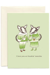 Karte "I love you so Matcha"