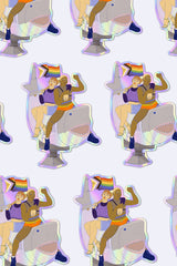 Sticker "happy riot"