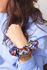 Scrunchie CHOUCHOU LORETTA - Arty Blue and Orange