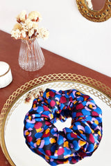 Scrunchie CHOUCHOU MONICA - Lilac and Burgundy Dots