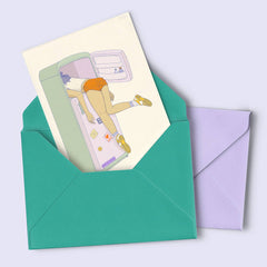 Postkarte "Too hot"