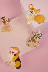 Bügelbild Beagle Hearts