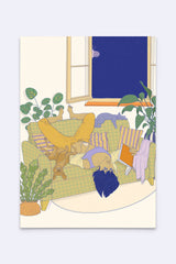 Postkarte "Sleepover"