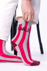 Socken Striped Smile
