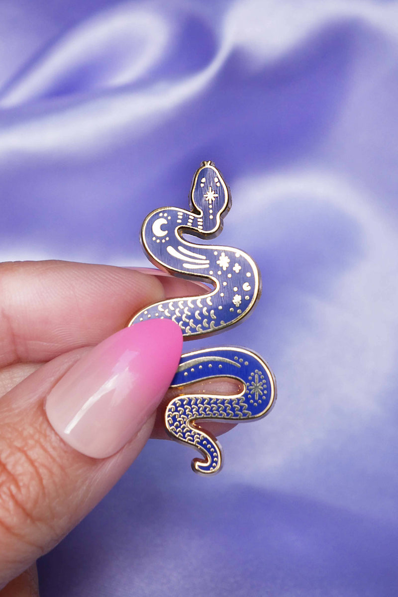 Pin Blue Moon and Stars Snake