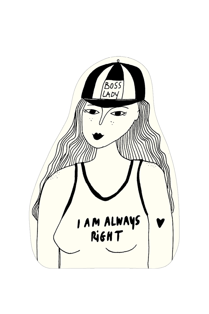 Sticker "Boss Lady"