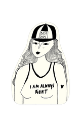 Sticker "Boss Lady"