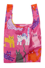 Faltbare Tasche Fuchsia Arty Cat