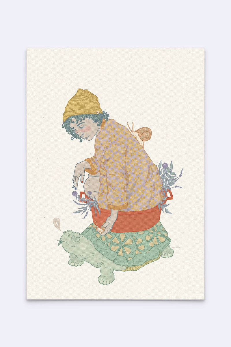 Postkarte "slow"