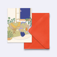 Postkarte "Sleepover"