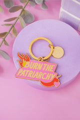 Schlüsselanhänger Burn the Patriarchy