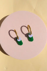 Ohrschmuck Dopamine Green Lilac