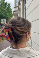 Haarklammer XL Rainbow Glitter