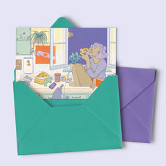Postkarte "home sweet home"