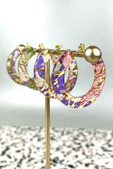 Eco-Ohrschmuck Hoops Lilac