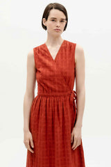 Kleid Cuadrito Amapola Orangered