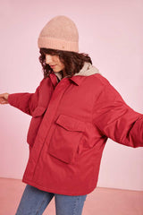 Regenjacke Nepola Poppy Rot