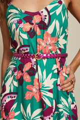 Gürtel Shiny Braided Belt Violet Pink