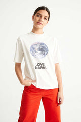 T-Shirt Mamma Mia Weiss Printed