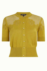 Strickjacke Cardi Yoke Bonet Koi Yellow