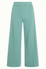 Hose Border Palazzo Milano Crepe Dusty Turquoise