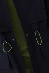 Jacke Trench With Hoodie Dunkel-Blau
