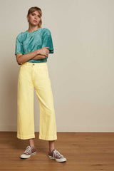 Hose Marcie Cropped Pants Garment Dye Lemonade Yellow