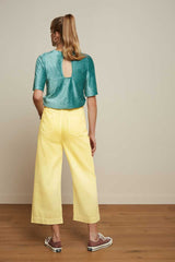 Hose Marcie Cropped Pants Garment Dye Lemonade Yellow