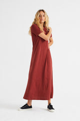 Kleid Hemp Oueme Dress Raspberry