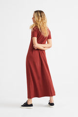 Kleid Hemp Oueme Dress Raspberry