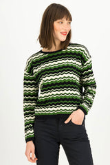 Pullover Chic Promenade Greenish Miss Sunny