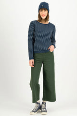 Maxi-Hose High Waist Culotte Leafy Green